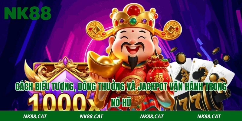 Cách biểu tượng, dòng thưởng và jackpot vận hành trong nổ hũ